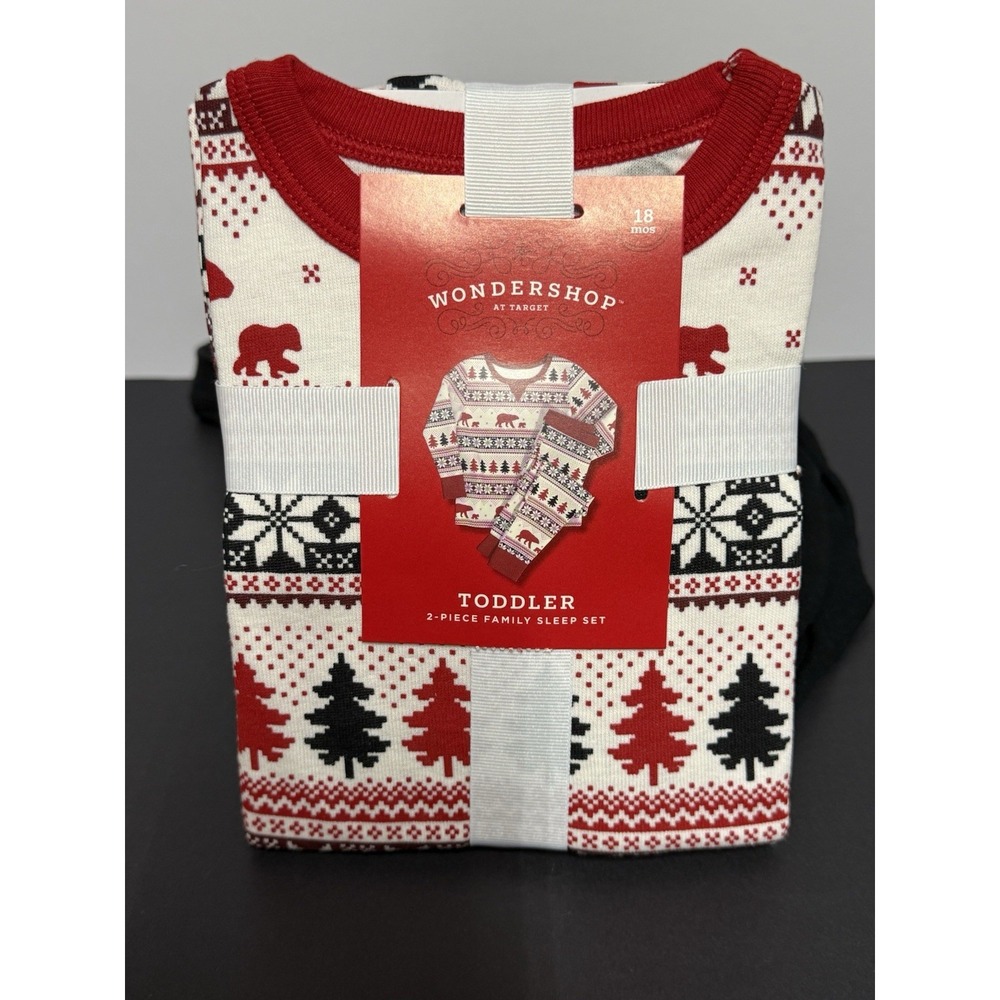 Toddler‎ Christmas Pajamas Sleep Set Size 18 M New